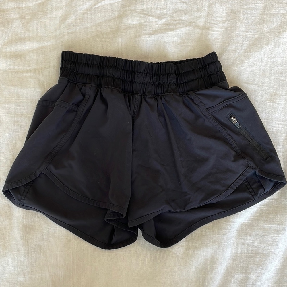 Black Lululemon Track That Lined Short